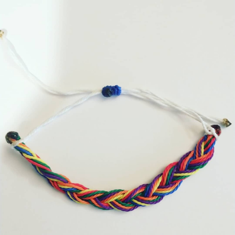 Pride Braided Wax Thread bracelet